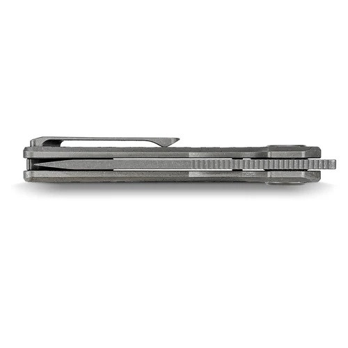 Vosteed Nymble Folding Knife Acid-Washed Gray Titanium Handle