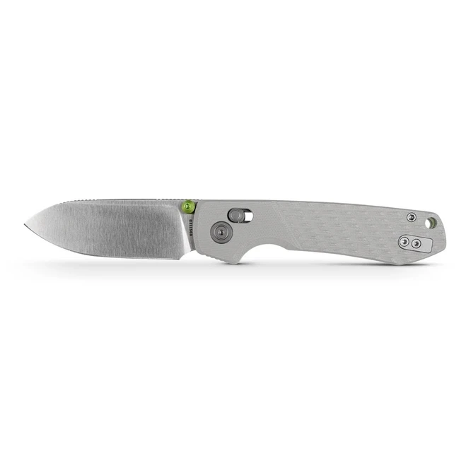 Vosteed Raccoon 2.0 Folding Knife Gray G10 Handle Nitro-V Drop Point Plain Edge Satin Finish A4904