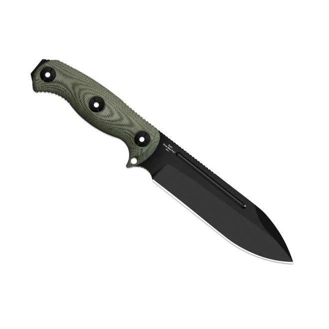 ヴァンガード Kizer Drop Bear Fix 7 HexShox Fixed Blade Knife Olive Green/Orange