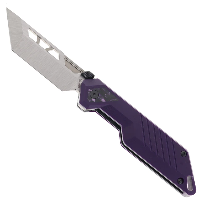 Ketuo Mutiny Folding Knife Purple G10 Handle 14C28N Plain Edge Satin Finish PUR/S