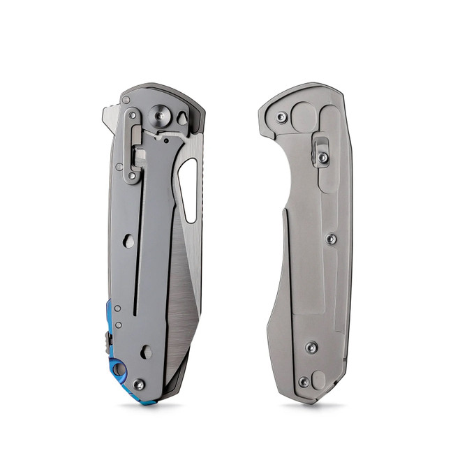 Remette RT-Camel Folding Knife Gray Titanium Handle M390