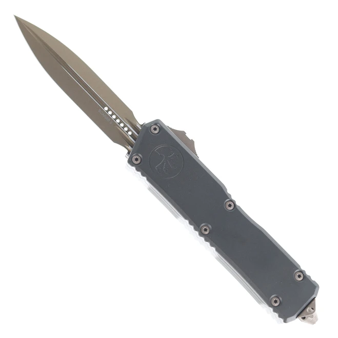 Microtech Scarab 2 Generation III OTF Automatic Knife Dark Burnet Bronze Aluminum Handle D/E M390MK Blade 1175-1DB-C19Z23