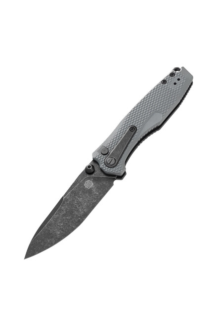 Poikilo Blade Thermic Tactical Ambient 2026C Folding Knife Arctic Grey G10 3.84" Black Stonewash M390 Drop Point