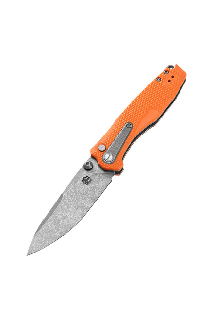 Poikilo Blade Thermic Tactical Ambient 2026C Folding Knife Orange G10 3.84" Stonewash M390 Drop Point