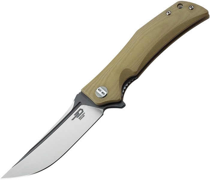 Bestech Knives BG05C-2 Scimitar Knife Beige G-10 Handle Gray/Satin D2 Plain Edge Bestech Knives BG05C-2 Scimitar Knife Beige G-10 Handle Gray/Satin D2 Plain Edge
