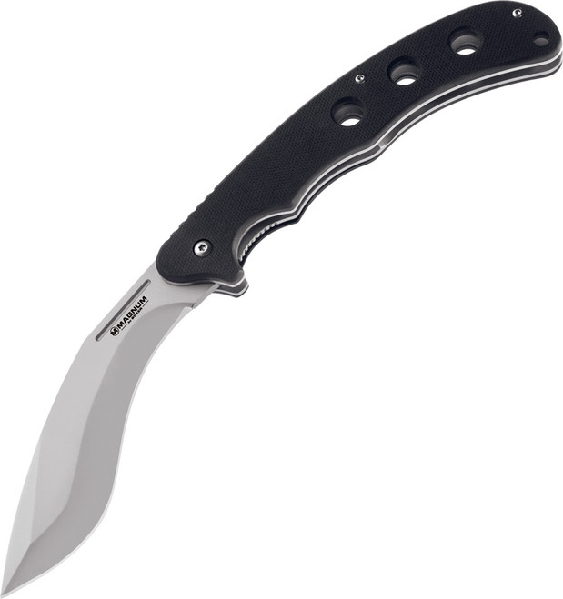 Boker Plus Magnum Pocket Kukri Knife 440 Stainless Plain Edge Black Handle 01MB511 Boker Plus Magnum Pocket Kukri Knife 440 Stainless Plain Edge Black Handle 01MB511