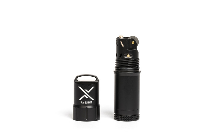 Exotac titanLIGHT Lighter Waterproof & Refillable Black 005500-BLK