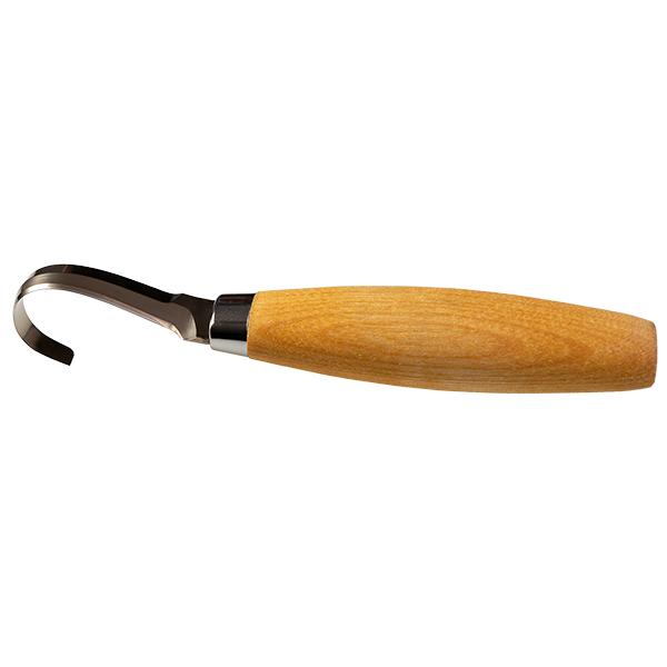 Mora Hook Carving Knife 164 Left Hand Use Wood Handle Sheath 13386