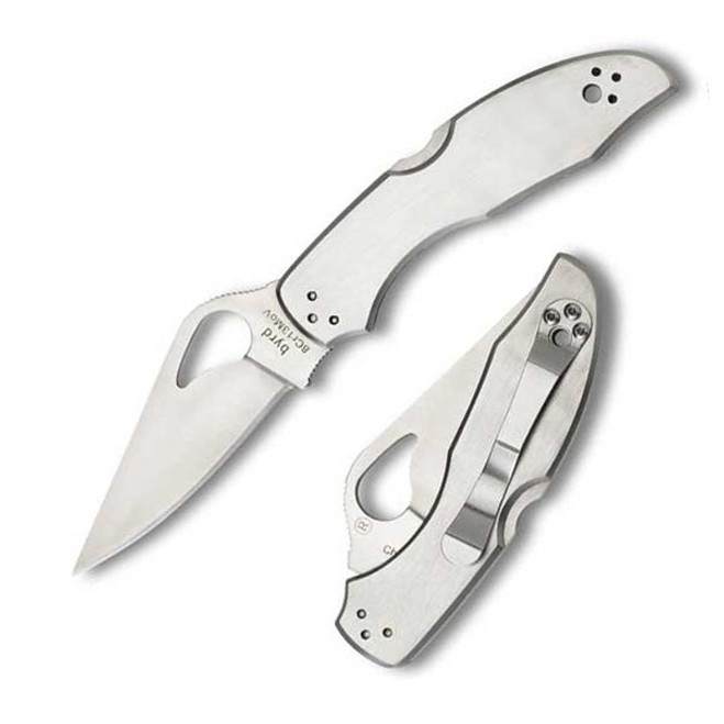 Byrd Meadowlark 2 Folding Knife Plain Edge Stainless Steel Handle Byrd Meadowlark 2 Folding Knife Plain Edge Stainless Steel Handle
