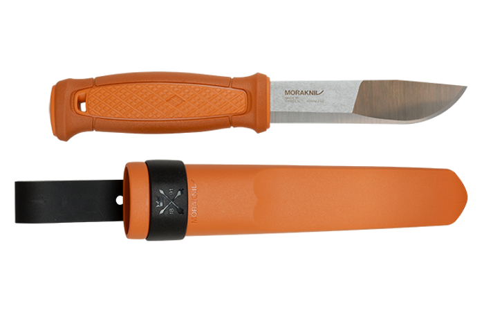 Mora Kansbol Fixed Blade Knife Burnt Orange Handle 12C27 Plain Edge