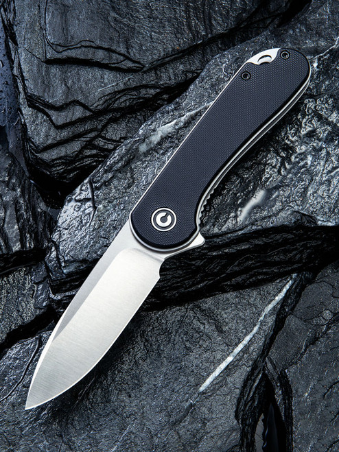 CIVIVI Elementum Liner Lock Knife Black G10 Handle Plain Chinese D2 Blade C907A CIVIVI Elementum Liner Lock Knife Black G10 Handle Plain Chinese D2 Blade C907A