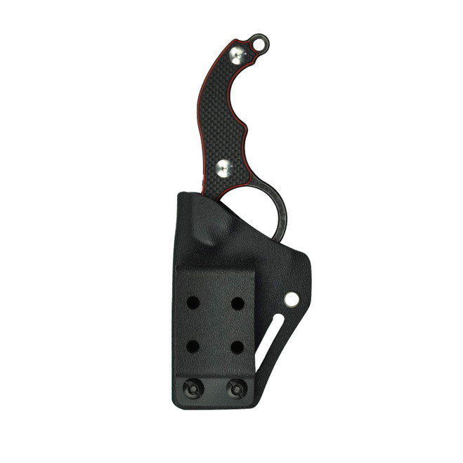 ミミ KUBEY Fixed Blade Knife Black G10 Handle Plain D2 Edge Sheath KU166