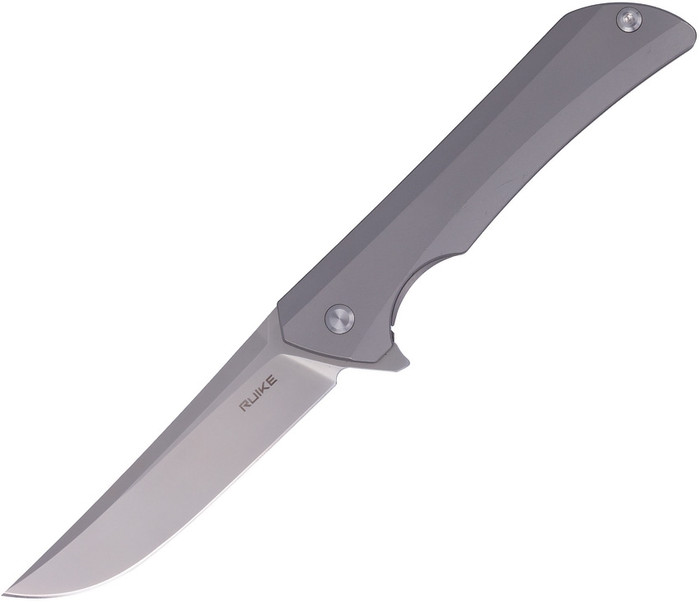 Ruike M121-TZ Frame Lock Beta Plus Knife Gray Ti Handle S35VN Plain Blade