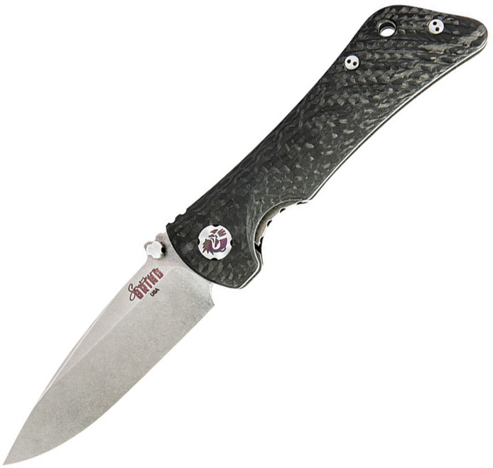 Southern Grind Spider Monkey Liner Lock Knife Carbon Fiber Handle Plain S35VN Blade 20779