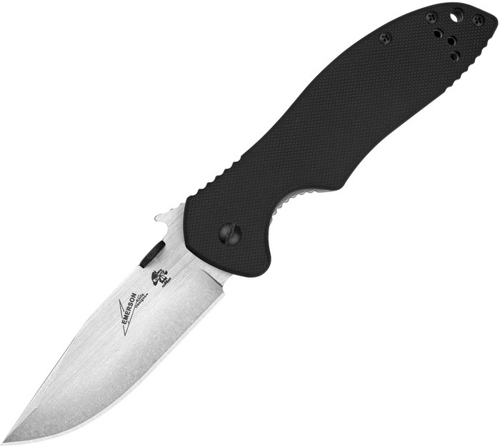 Kershaw Emerson CQC-6K Frame Lock Knife Black G10 SS Handle Plain D2 Blade 6034D2