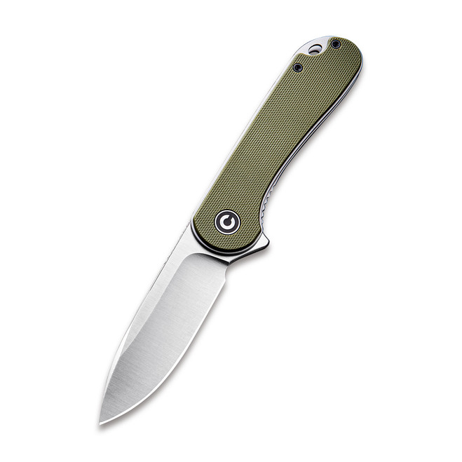 CIVIVI Elementum Liner Lock Knife Green G10 Handle Plain Edge D2 Blade C907E