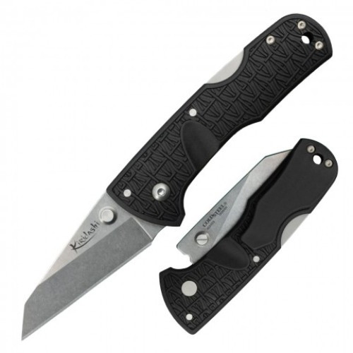 Cold Steel Kiridashi Tri-Ad Locking Knife Black Reinforced Nylon Handle Plain Blade 20KPL