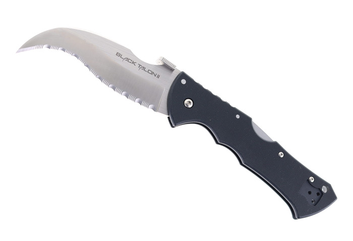 Cold Steel Black Talon 2 Folder Knife Black G10 Handle Plain S35VN Blade 22B