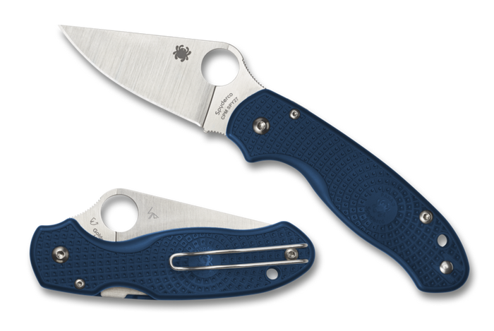 Spyderco Para 3 Lightweight Folding Knife Blue FRN Handle Plain CPM SPY27 Blade C223PCBL Spyderco Para 3 Lightweight Folding Knife Blue FRN Handle Plain CPM SPY27 Blade C223PCBL