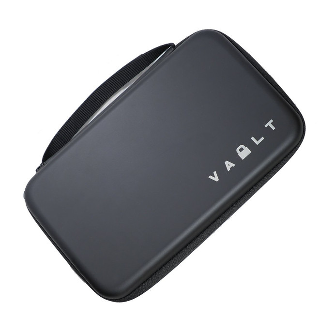 Vault Knife Case Large Matte Black Smooth Outer Surface Elastic Holders