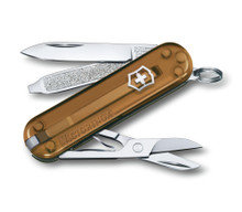 Victorinox Classic SD Multitool Transparent Chocolate Fudge Handle