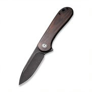 Civivi Elementum Folding Knife Black Ebony Wood Handle D2 Plain