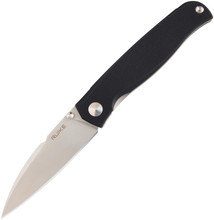 Ruike M662-TZ Folding Knife Black G10/Titanium Handle 154CM Plain