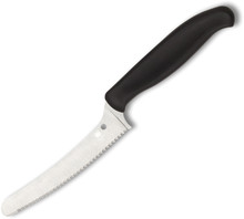 Spyderco Z-Cut Kitchen Knife Black Poly Handle CTS-BD1 Blunt