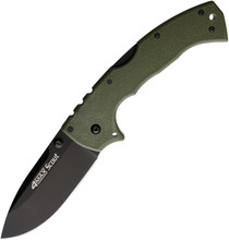 Cold Steel 4 Max Scout Folding Knife OD Green Griv-Ex Handle