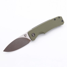 Miguron Pelora Folding Knife Green G10 Handle 14C28N Plain Edge