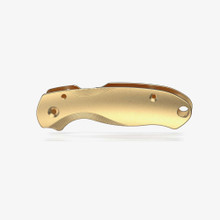 Flytanium Lotus Brass Scales for Spyderco Para 3 Knife FLY-1014