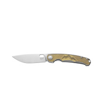 MKM Elcipse Folding Knife Titanium/Ultem Handle Magnacut Plain Edge Satin Finish EL-USW