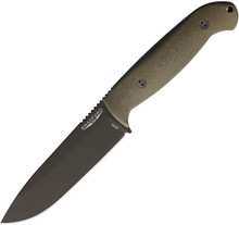 Bradford Guardian 5.5 Fixed Blade Knife Green Micarta Handle N690 Plain Edge BRAD55S102OD