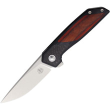Begg Knives Diamici Brown Wood Linerlock VG10 BG055