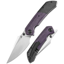 Kansept Fenrir Flipper Folding Knife Blackwash Titanium/Purple