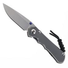 Chris Reeve Small Inkosi Folding Knife Polished Magnacut Blade Glassblasted Titanium Handle SIN-1108