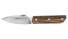 Viper Mirror1 Fixed Blade Knife Natural Bocote Wood Handle M390 Plain Edge Satin Finish 4058BC