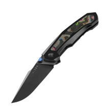 Kizer Feweed Folding Knife Camo Carbon 80s Titanium Handle