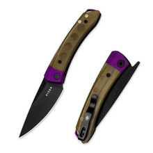 Kizer Mini Momo Folding Knife Purple Aluminum/PEI Handle Nitro-V