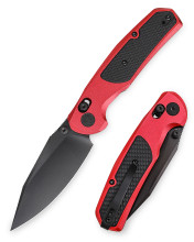 Trivisa Hornet-08R Axis Lock EDC Folding Pocket Knife 3.34" 14C28N Steel Blade Red Aluminium Handle