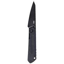 CRKT Straight Frame Lock Folding Knife Black G10 Handle D2 Plain