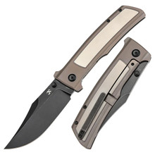 Kansept Bison Folding Knife Bronze Titanium Handle S35VN Plain