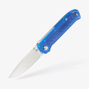Flytanium Arcade Lite Shark Lock Folding Knife Ocean Blue Poly Handle AUS-10 A Drop Point Blade 1395BS