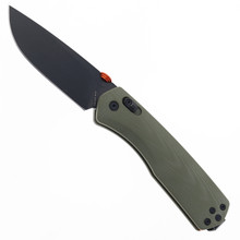 James Brand Knives Carter XL OD Green G10 Handle Black Drop Point VG-10 Blade Folding Knife KN116194-00