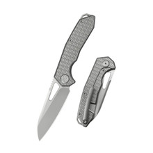 KB Vagrant Folding Knife Sandblast Titanium Handle M390 Sheepsfoot