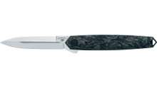 Fox Pacifico Folding Knife Dark Matter FatCarbon Handle Magnacut Plain Edge Satin Finish FX-ATC-OG02 MCF