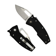 Demko Nano Shark Folding Knife Black GRN Handle Stonewashed Clip