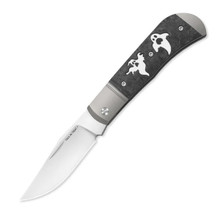 Kizer Trestle Folding Knife Silver/Black Titanium/Carbon Fiber