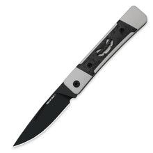 Kizer Little Grand Folding Knife Silver/Black Aluminum/Carbon