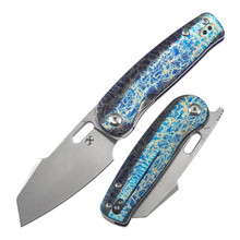 Kansept Orlok Folding Knife Lightning Strike Titanium Handle S35VN
